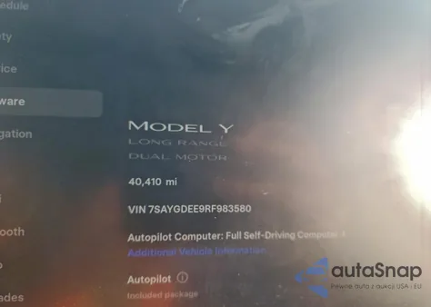 2024 Tesla Model Y from USA, damaged, VIN 7SAYGDEE9RF983580